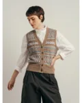 Kinross Waistcoat Éribe – Latte