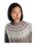 Che Che sweater Brown – Fuza Wool – detalje