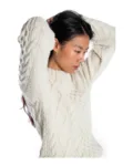 Princess sweater White – Fuza Wool – billede 2
