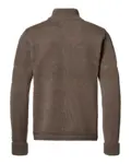 Saltum cardigan med metallynlås Khaki Melange – Clipper, bagside