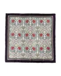 Silketørklæde, William Morris Oxford, rød, 50 x 50 cm, Koustrup & Co.