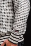 Færøsk sweater / Rund hals / Råhvid / Norwool