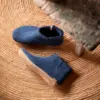 Støvle med skindsål / Denim / Glerups