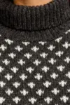 Islænder sweater -klassisk med rullekrave - koksgrå