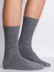 2 PAR/  Alpaca sokker/ Grå/Sort