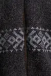 Windstopper jakke / Strik med mønster, høj hals / Grå / Gjestal