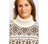 "Islænder" sweater / Rullekrav/ Norwool / Brun