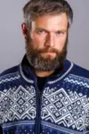 Windstopper jakke / Kamgarn med Proline-foer / Blå
