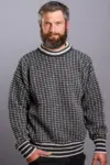 Færøsk sweater / Rund hals / Koksgrå / Norwool