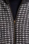 Uld cardigan / Lusemønster, lynlås / Koksgrå / Gjestal