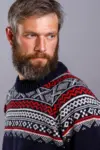 Norsk sweater / Setesdal / Mørkeblå / Norwool