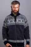 Norsk cardigan / Lynlås / Mørkeblå