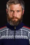 Norsk sweater / Merino kamgarn / Mørkeblå / Arctic Circle