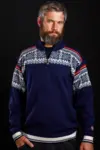 Norsk sweater / Merino kamgarn / Mørkeblå / Arctic Circle