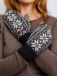 Originale norske  uldvanter / koksgrå med fleece indvendig / medium