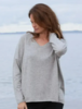 Stella V-neck Bluse / Cashmere uld mix / Reykjavik/ Gorridsen Design