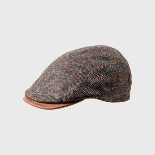 Sixpence | Ivy Cap  Daffy 3 – 32 Wool/Cashmere  / Green Herringbone