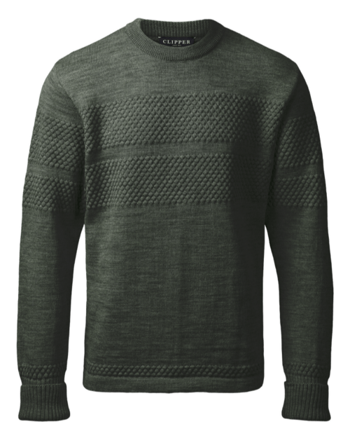 Sømandstrøje/ Saltum O-Neck /Olive/ Clipper