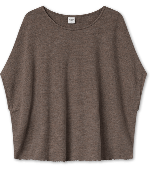 Top med extra vidde / earth melange  / By basic
