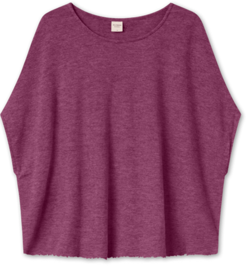 Top med extra vidde / camelia melange / By basic