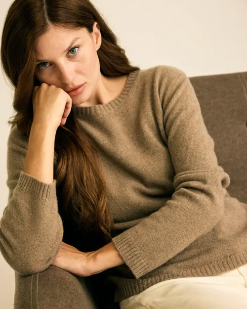 Apollon Basic  i cashmere og merino – lun luksus  - Camel