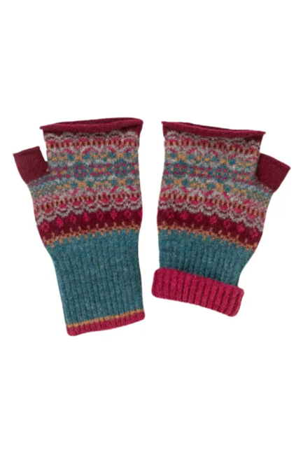 Éribe Alloa Open Mitt – Velvet | Halvhandsker i 100 % merinould