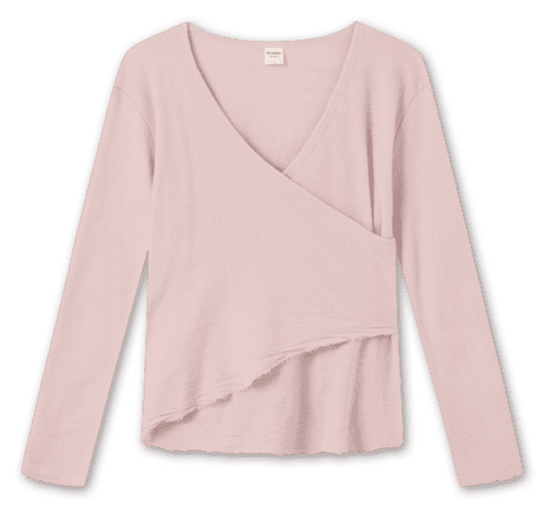 Asymmetrisk Merinould Bluse / Rose / ByBasics