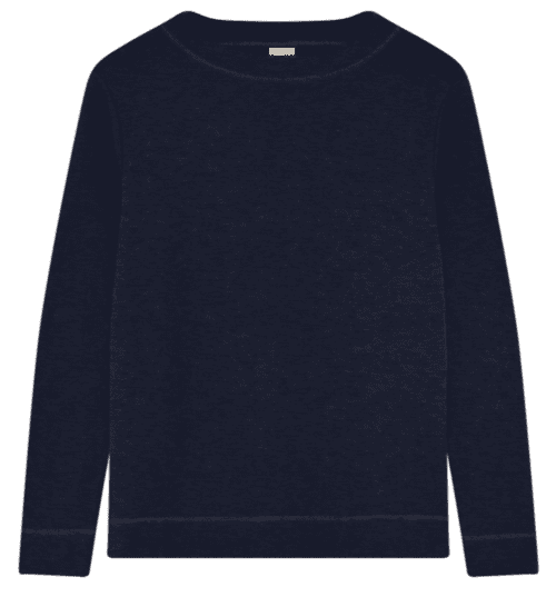 Lille Rullekrave Merinould Bluse / Midnight Blue / ByBasics