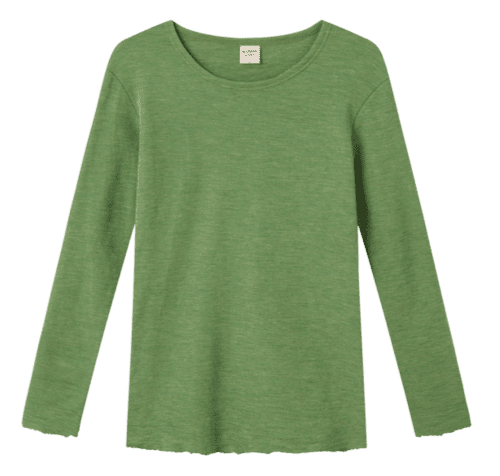 Merinould Trøje / Grasshopper Melange/ By Basic