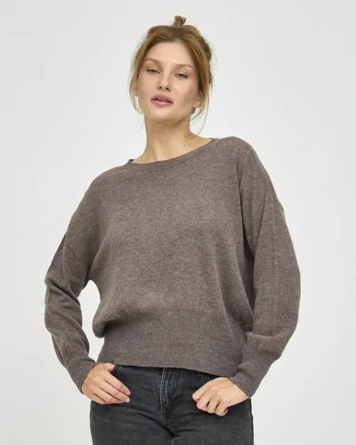 Lana Blouse 100% Supersoft merino - Cacao