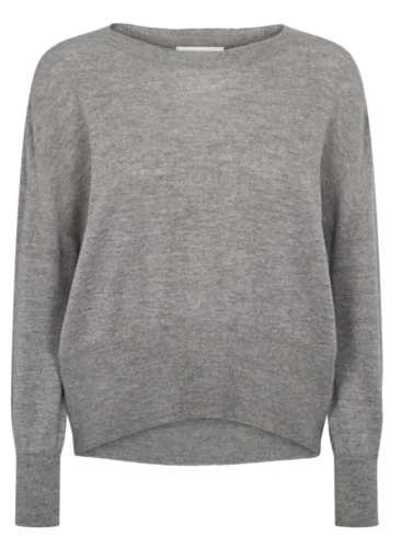 Lana Blouse 100% Supersoft merino - Grey