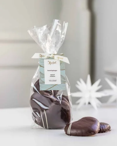 Honninghjerter / honningkage med mørk chokolade – Xocolatl Christiansfeld