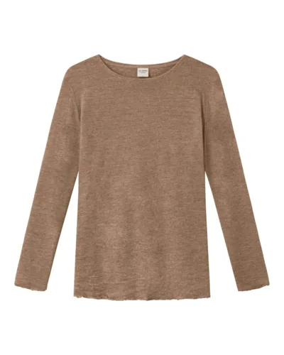 Merinould Trøje / Light Camel Melange / By Basics