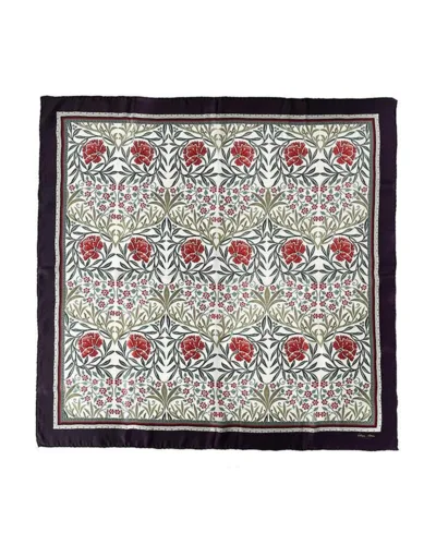 Silketørklæde / William Morris Oxford, rød / 50 x 50 cm / Koustrup & Co.