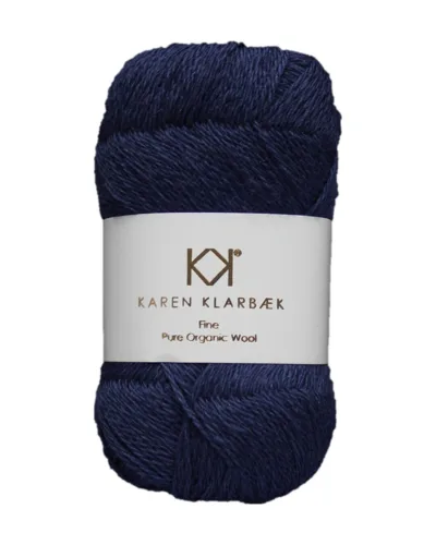 Fin økologisk uldgarn / Jeans Blue 2525