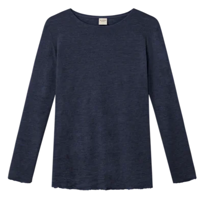 Merinould Trøje / Midnightblue Melange / By Basic