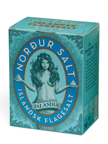 Nordur salt / Flage salt fra Island / Pap æske / 250g