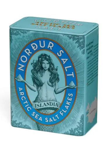 Nordur salt / Flage salt fra Island / Tin æske/ 250 gr