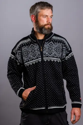 Windstopper jakke / Norsk strik i topklasse / Sort