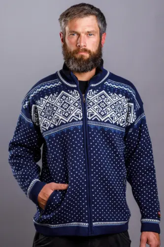 Windstopper jakke / Kamgarn med Proline-foer / Blå