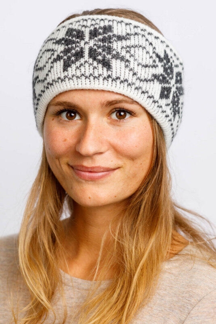 Pandebånd / Hvid med grå stjerne  / VARMA