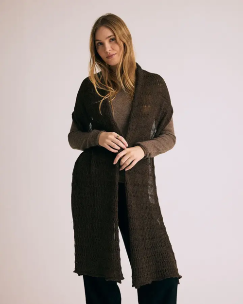 Kraka Scarf – Mocca  - Baby Alpaka- Gorridsen